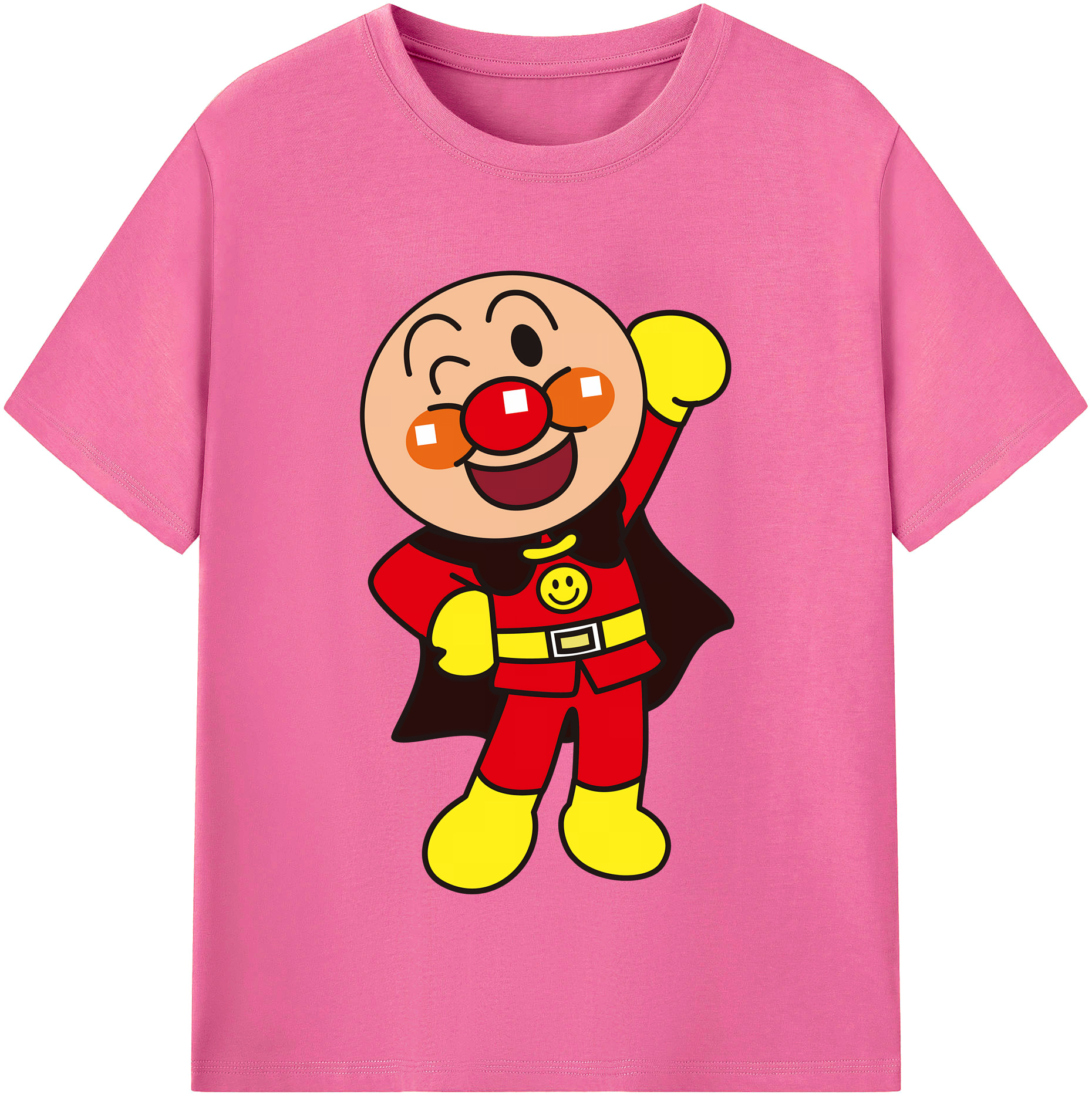 （画像用） アンパンマン Anpanman レディースカジュアルプリントTシャツ（綿100％）